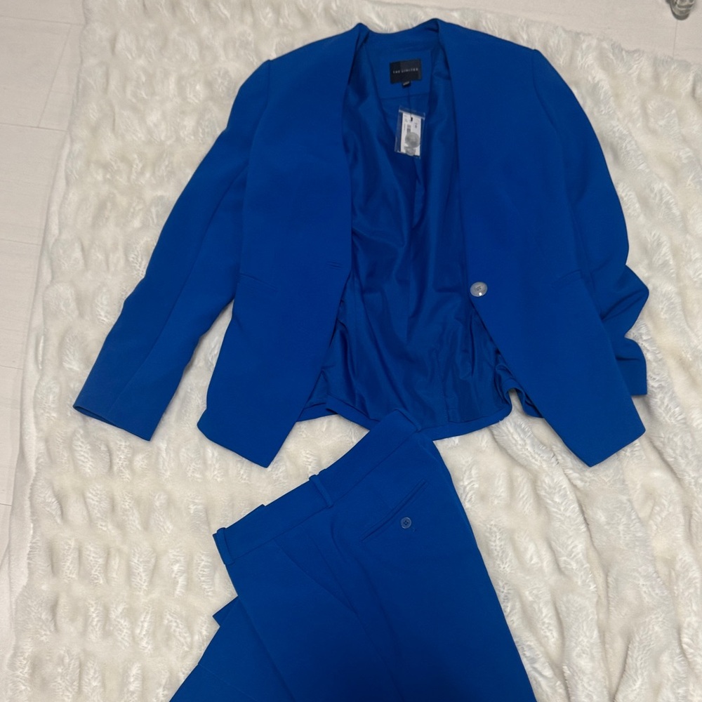 Cobalt Blue Blazer and Pants Set